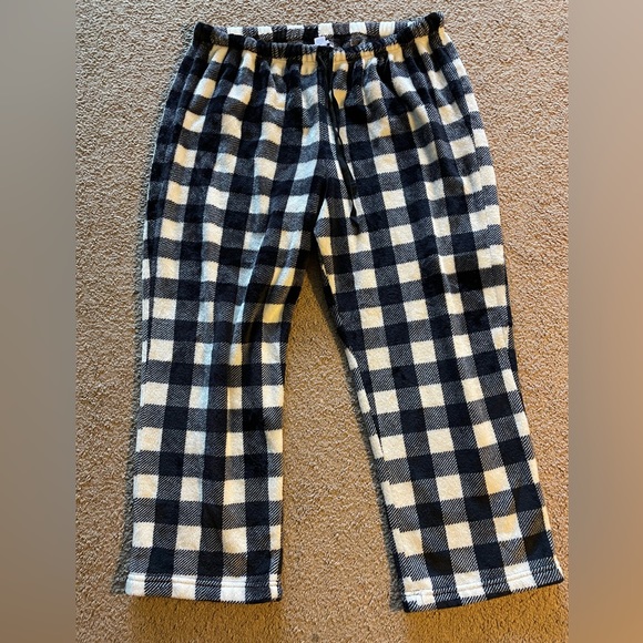 be yourself Other - Be Yourself Sleep Wear Black/White Pajama Bottom Pants Drawstring Women Size 2X